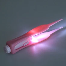 Infantil Mamadeira зажимы Pinza Chupetes младенческие светящиеся ушные носа пупка пластиковые пинцеты Пинцет для новорожденных безопасный уход