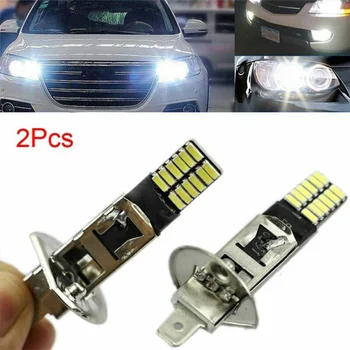 

LED Anti-Fog Lights Bulb Car 2pcs Replacement Vehicle 6500K 24-SMD 4014