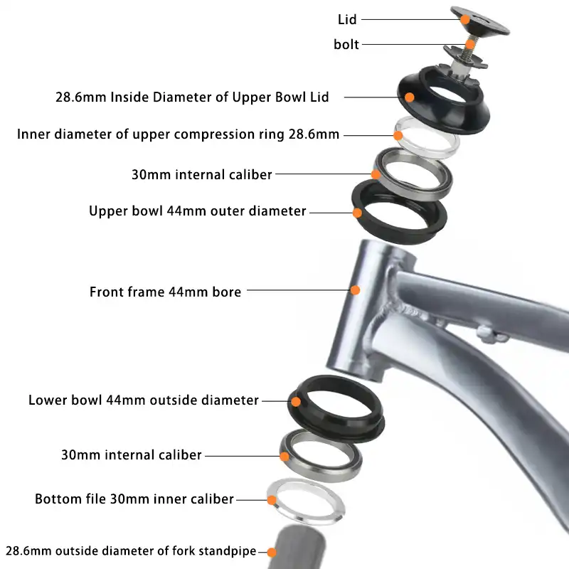 bicycle head tube parts