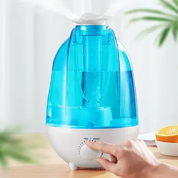 

Humidifiers Essential Oil Diffuser Double Nozzle Humidifier 4L US/ EU Plug 110-240V Romantic Creative Useful Office