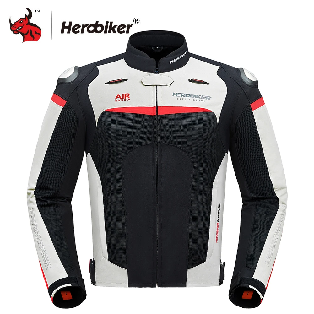 Куртка мотоциклетная HEROBIKER Мужская воздухопроницаемое защитное снаряжение