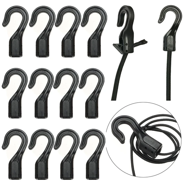 5/10 Pcs Plastic Rope Buckle Open End Cord Straps Hooks Snap Boat
