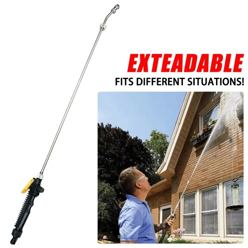 High Pressure Washing Spray Gun Long Tube Wet Blasting Washer Sandblasting Device Kit Home Car Room Garden Window Cleaning Tool