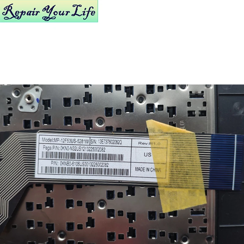 노트북 키보드 미국 영어 ASUS X502CA X502 X502C 13NB0014AP030 0KNB0-6106US00 13E737602082Q, 블랙 퍼플 탑 케이스 손목 받침대