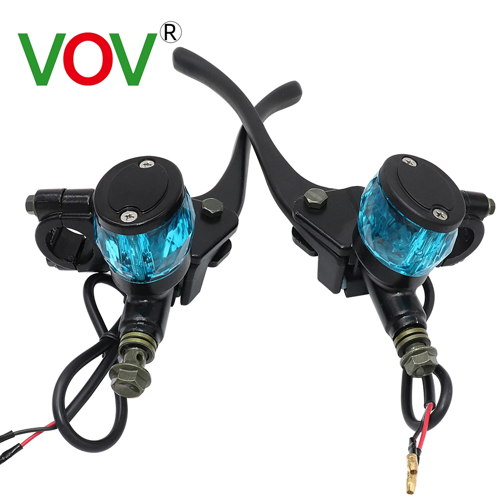 14mm Piston Hydraulic Brake Clutch Handle Transparent Oil Cup Front