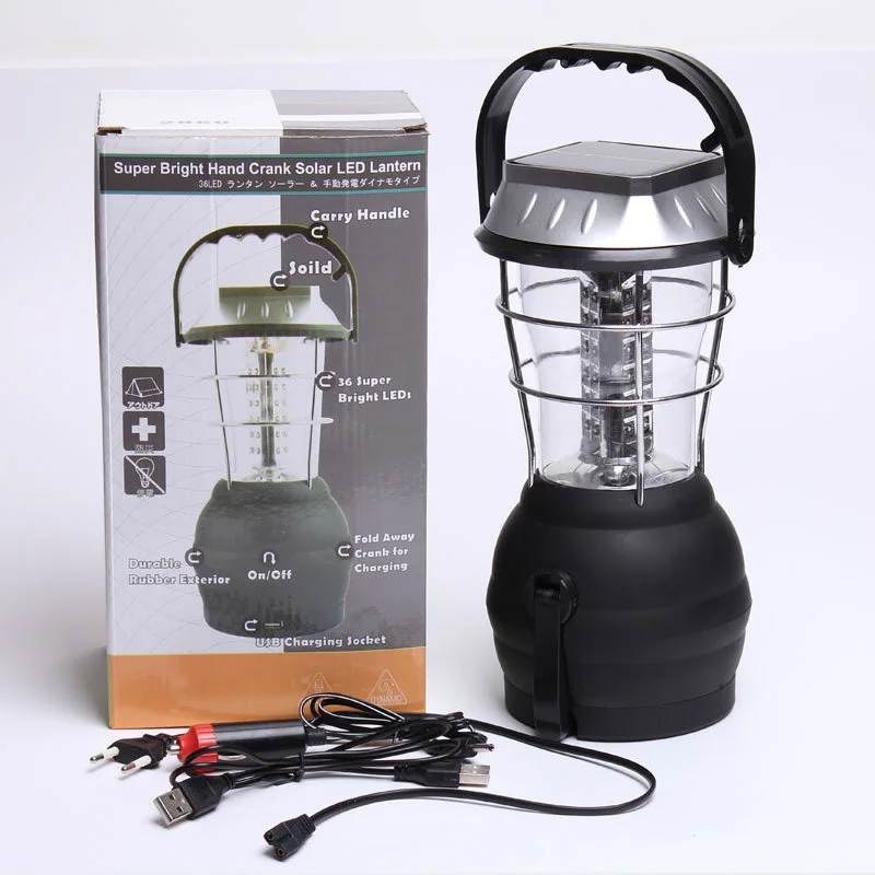 

Multi-functional Outdoor Portable Telescopic Lanterns Solar Camping Light Chargeable 36led Camping Lamp