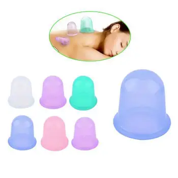 

Vacuum Cupping Massage cup Durable Moisture Absorber Anti Cellulite Vacuum Cup Device Facial Body Massage Therapy Silicone Cup