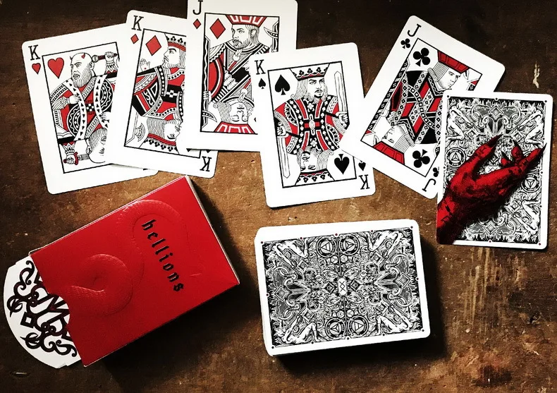 Madison Hellions игральные карты от DM Ellusionist Deck велосипед покер USPCC пользовательские ограниченное издание Волшебные трюки магический реквизит