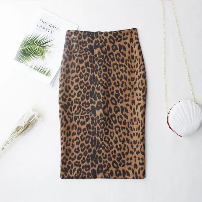 leopard yellow REALEFT Осень Зима замшевые юбки змеиная/леопардовая винтажная юбка-карандаш миди с запахом Высокая талия облегающие сексуальные юбки-футляр Новинка - Цвет: leopard yellow