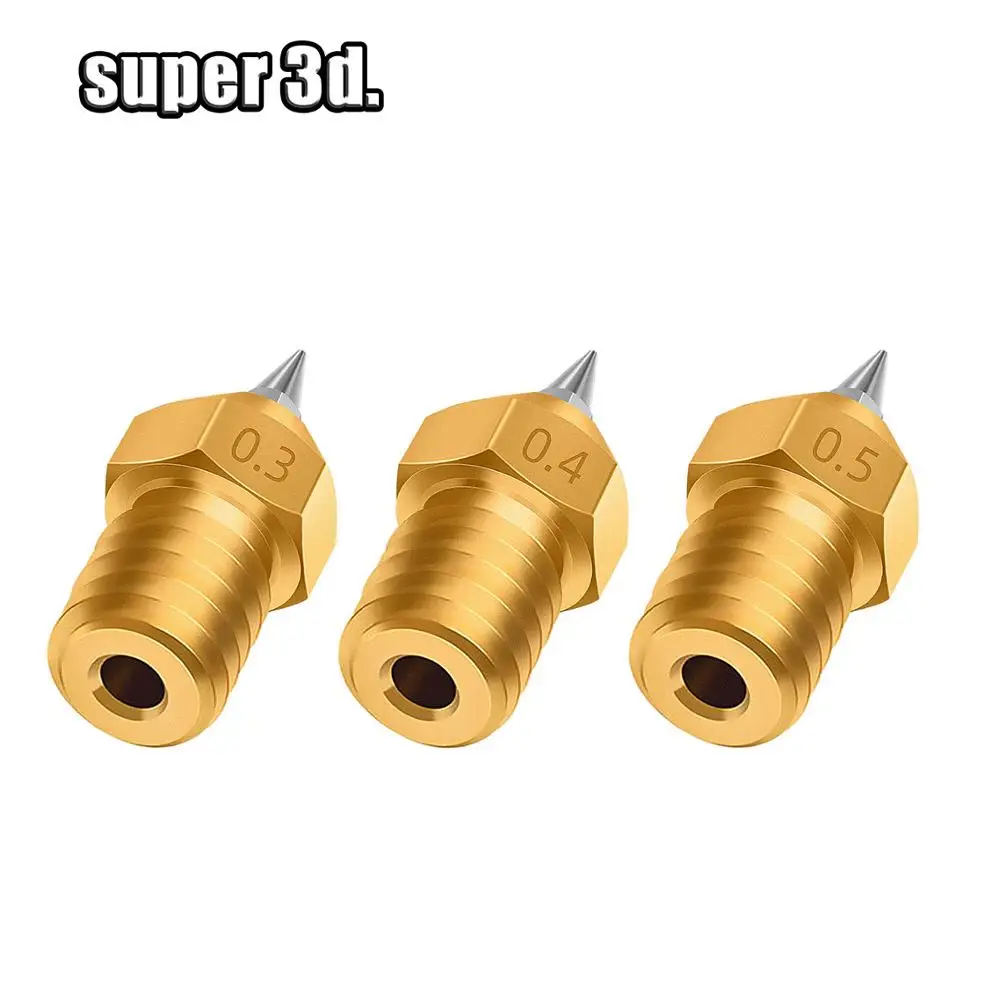 3D Printer Part M6 V6 Airbrush Nozzle Adapter Set 0 2 0 3 0 4 0 5