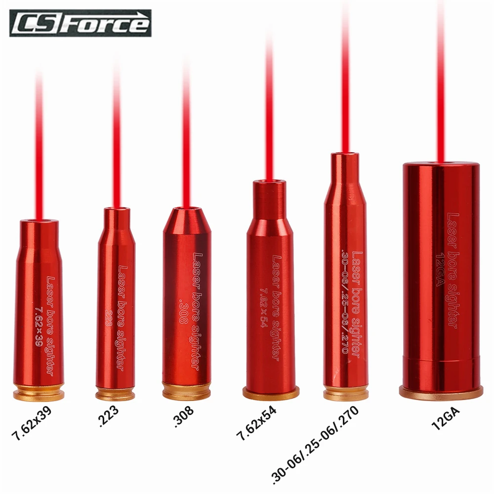 Красный точечный лазер Boresighter 12GA CAL .223/5.56/308/7.62/30 06 патрон Boresight для винтовки прицел