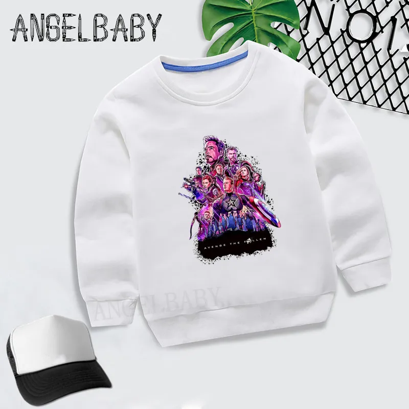 Autumn Children Hoodies Baby Boys Girls Sweatshirts Avengers 4 Endgame Marvel Long Sleeves Sweater Kids Sportswear,KYT5277