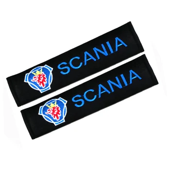 

4 pieces Car Styling Auto Pads Cover Case for SCANIA Car Emblem Accessories Car-Styling Sticker SCANIA Car Seat Belt Cover