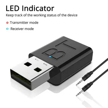 

2 In 1 Wireless Bluetooth 5.0 Transmitter Receiver Adapter Stereo Audio Adapter My18 20 Dropship