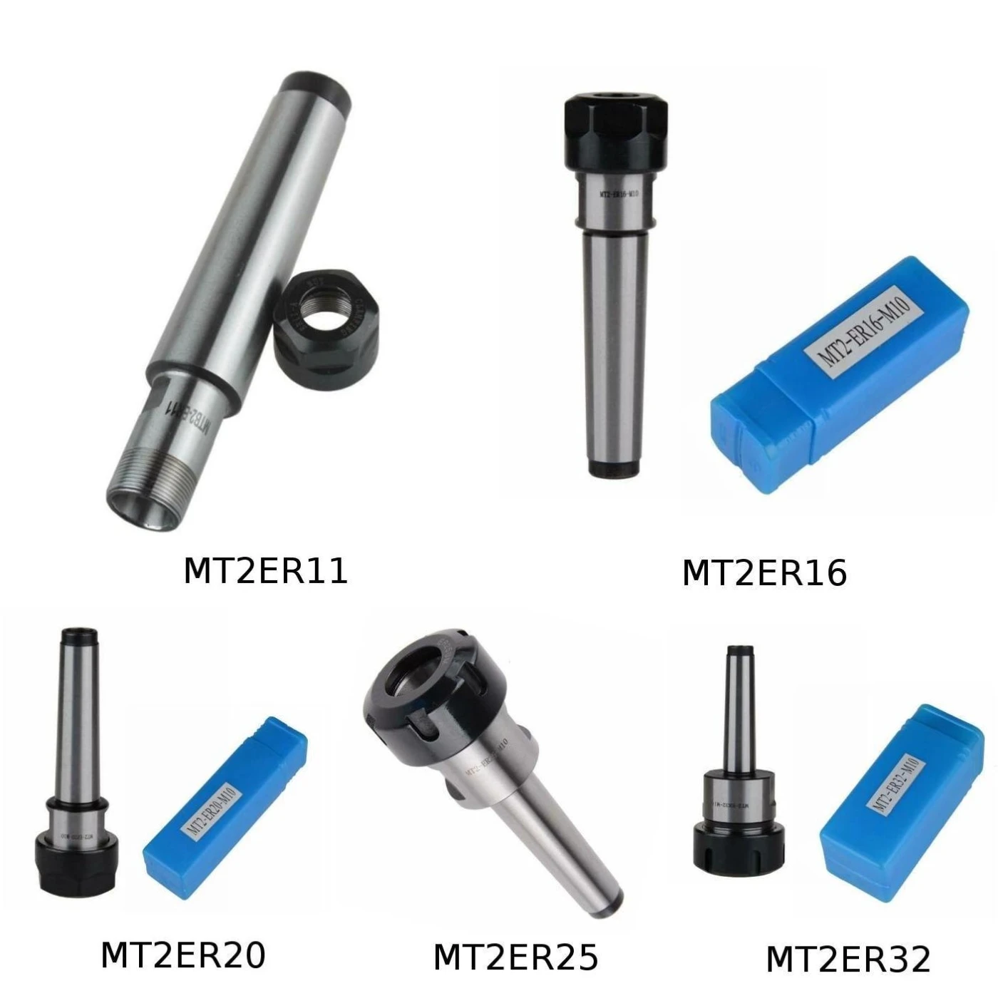 Прочные фрезерные держатели для инструментов MT2 ER11/ER16/ER20/ER25/ER32 цанговый патрон Держатель Морзе домашний сад инструменты аксессуары