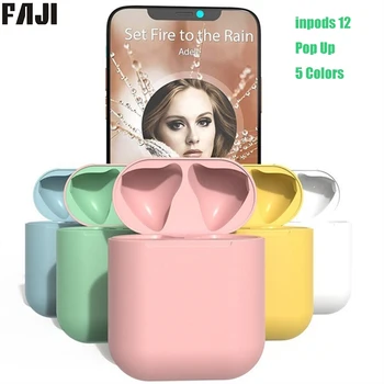 

inpods 12 Macaron 12 5.0 HIFI Wireless Headsets UP Version i12 Matte TWS Earphones Super Bass Sound Earbuds for All Smart Phone
