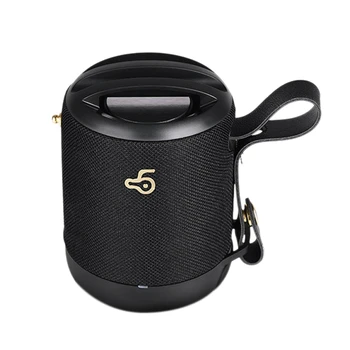 

Hot 3C-Wireless Speaker Bluetooth 5.0 Subwoofer Portable Loudspeaker Soundbar Sound Stereo Outdoor Support Tf Card(Black)