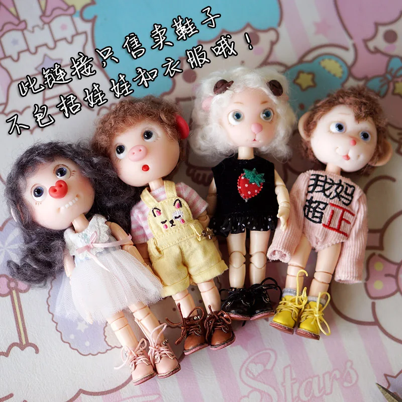 

Ob11 US Knot Pigskin Doll GSC Locomotive in Doll Clay Tangerine Shoes Shoe Bjd12 Points Now