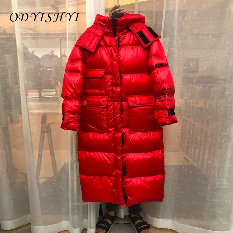 2020 New Winter Snow Coat Women Parkas 90% White
