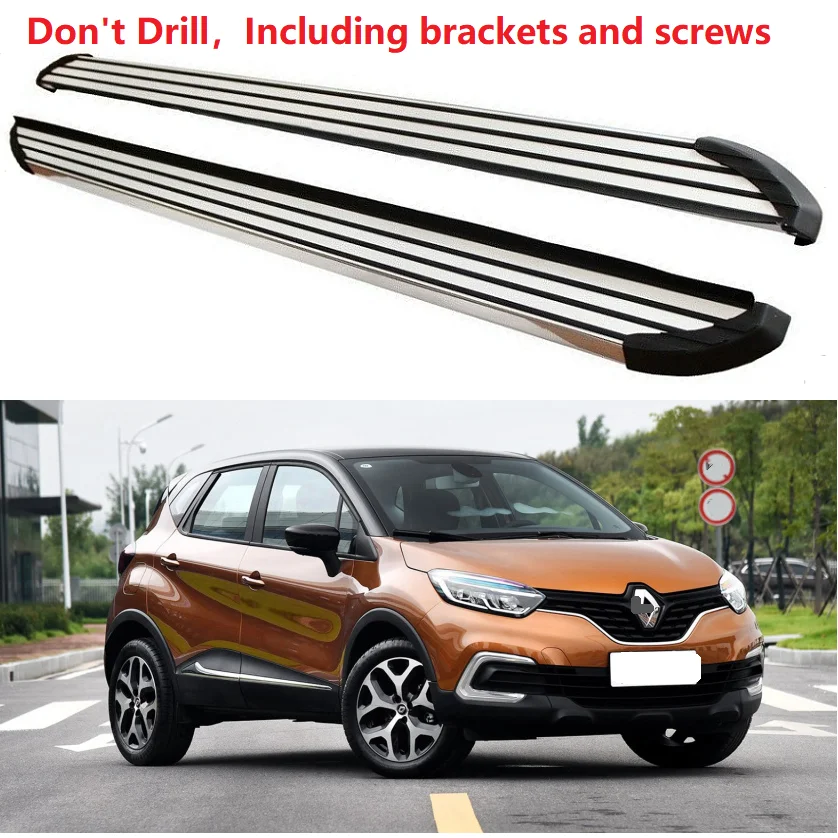 Алюминий для Renault Captur Беговая доска шаг в сторону Nerf бар педаль