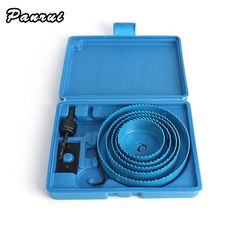 

Free Shipping 8/11/16PCS Woodworking Hole Saw Set Drill Bit Carbon Steel 19-127mm Hole Cutter Tools Woodworking Cutting Set Kit