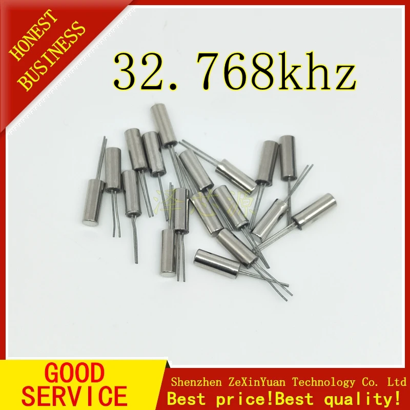 

20PCS 32.768KHz Error 20ppm 3*8 32.768K 12.5pF Cylinder quartz resonator