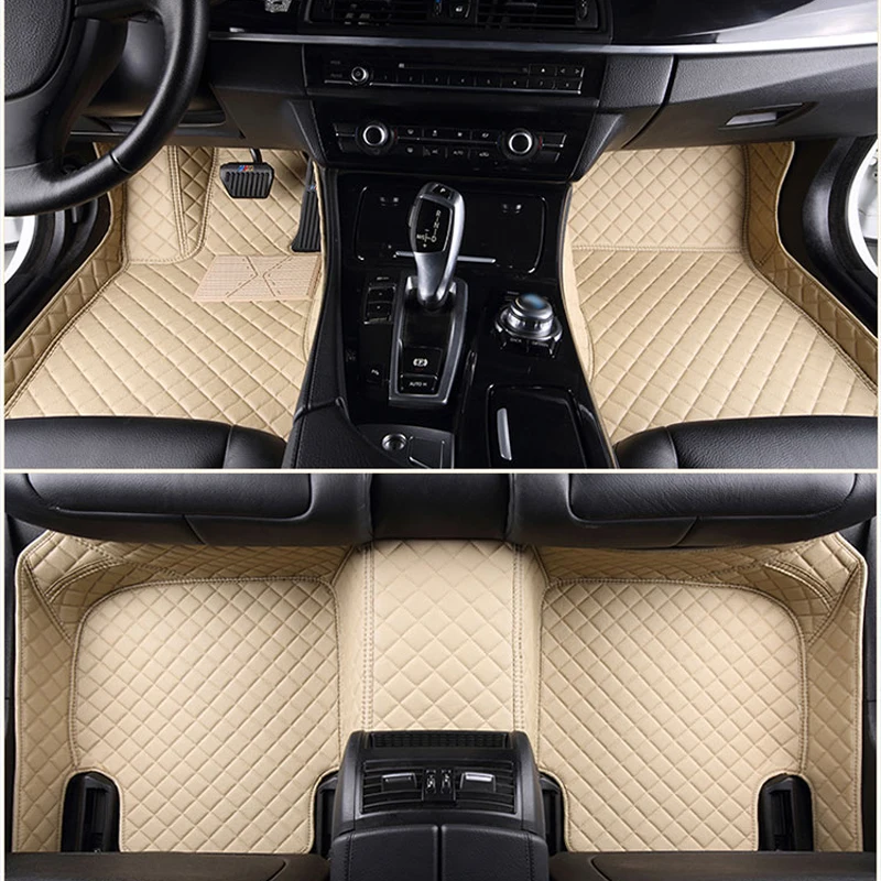 

Top Quality Leather Car Floor Mat Set for TOYOTA Alphard, 4Runner, Hilux Waterproof Automobile Carpet Cover