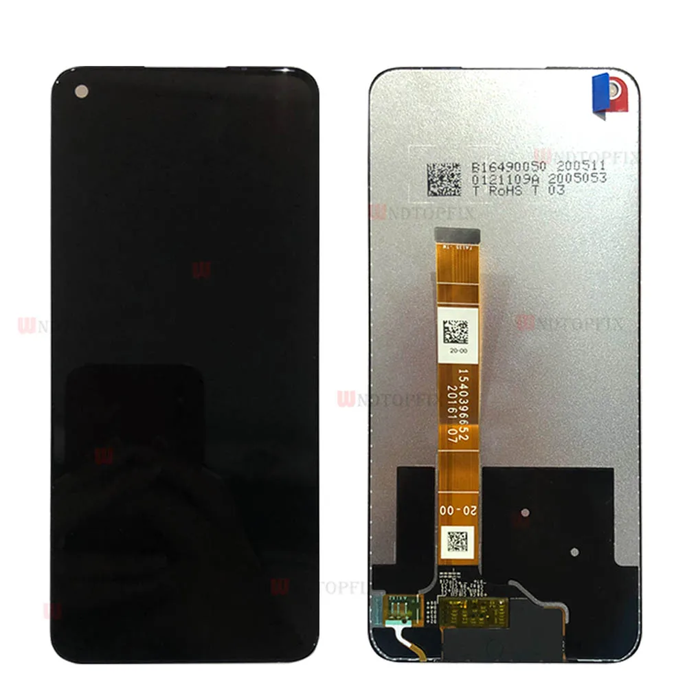 Polegada para Oppo Substituição com Quadro Preto Original Cph2061 Cph2069 Lcd Screen Display Toque Digitador Assembléia 6.5 A52 2021 4 2020 cph2061 cph2069 lcd screen display toque