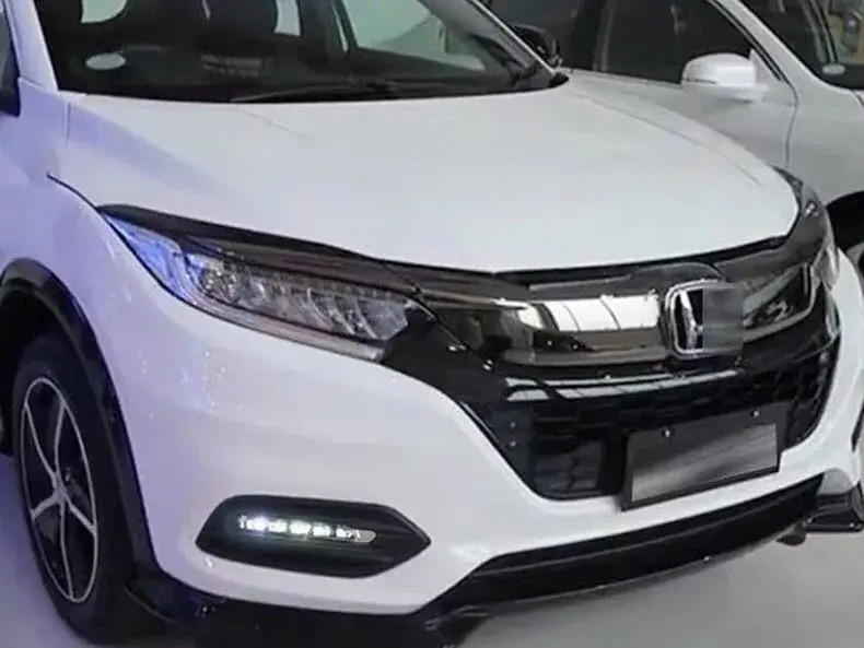 

2 шт. Светодиодный дневной ходовой светильник для Honda HRV HR-V Vezel 2019 желтая функция сигнала поворота 12В для автомобиля DRL противотуманная фара украшение