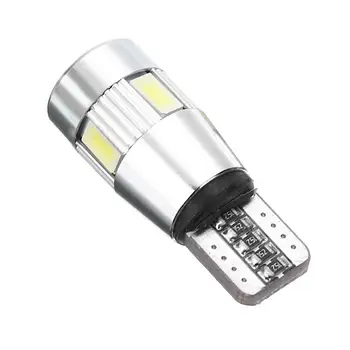 

1pcs T10 5630 6LED Bulb Super Bright Car Turn Signal License Plate Lamp Brake Indicator Reverse Width Parking Light Lamp A0Q3
