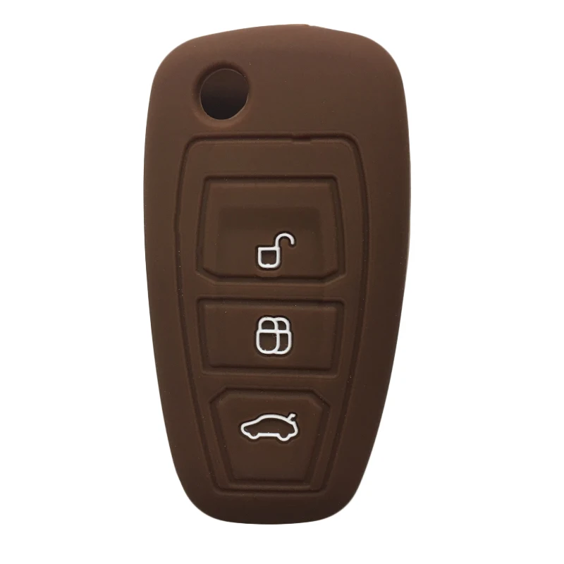 Чехол для ключей из силикагеля чехол Ford Fiesta Focus Mendeo Titanium Fob брелка сигнализации с