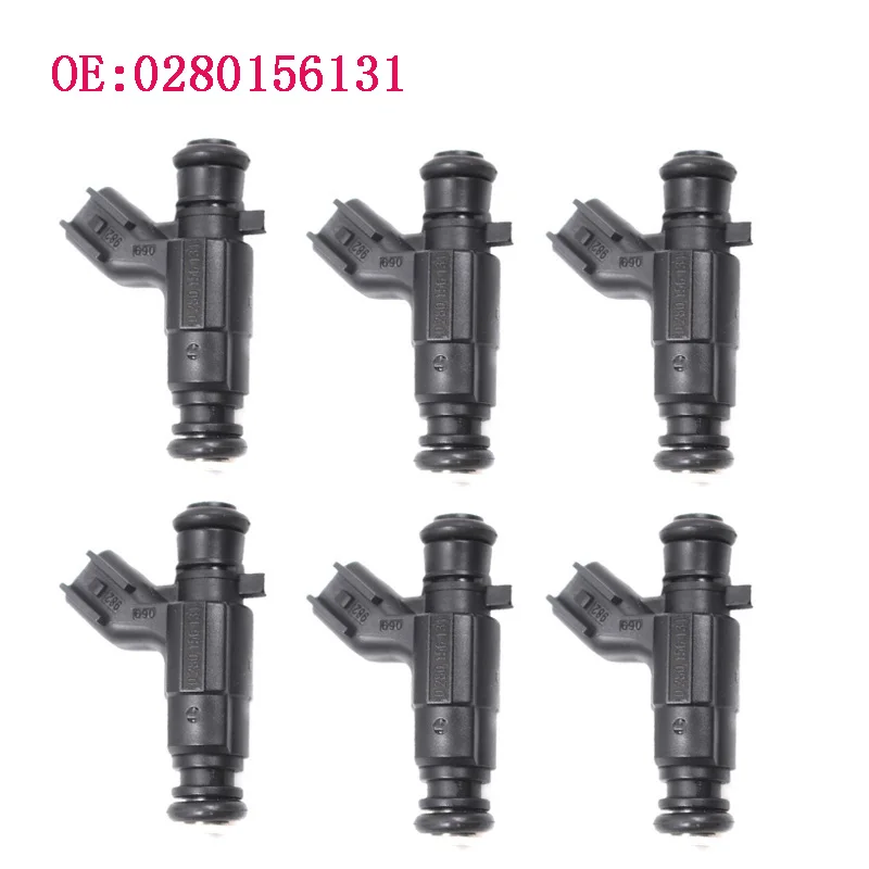 

6 PCS New High Quality Fuel Injector For Buick Cadillac SRX 3.6L 0280156131 12571159 Fuel Nozzle