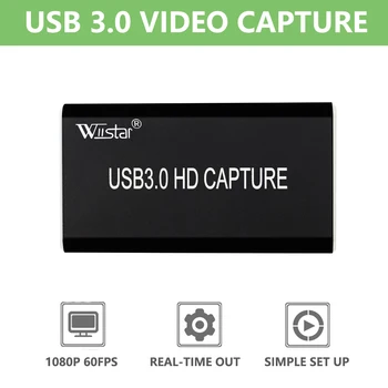 

Wiistar USB 3.0 Video Capture HDMI to USB 3.0 1080P HD Video USB Capture Card for PC PS4 Game Live Stream Windows Linux Os