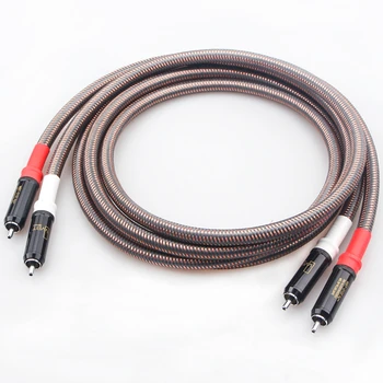 

Pair Audiophile RCA Cable Accuphase OCC Pure Copper RCA Audio Cables