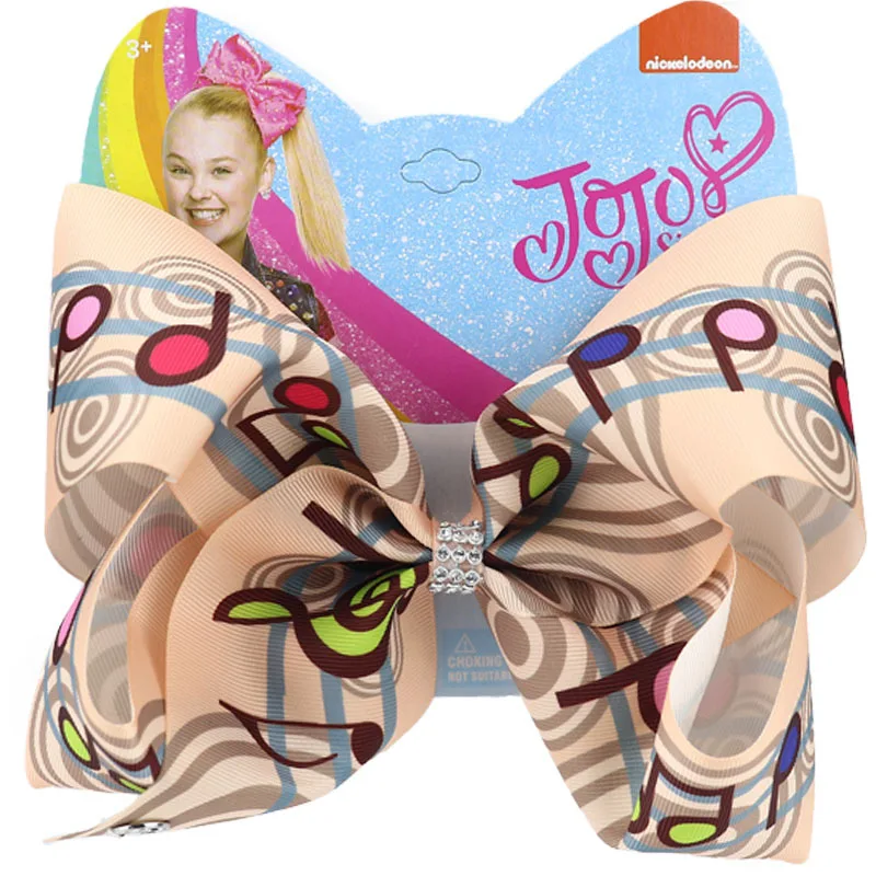 1 шт. " Jojo Siwa бант зажим для волос для девочек музыкальная заколка для волос металлические полосы заколки пианино символ модные вечерние аксессуары для волос