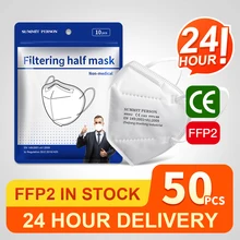 Masque FFP2 respirant avec filtre kn95, protection anti-poussière, 5 couches, mondkapj