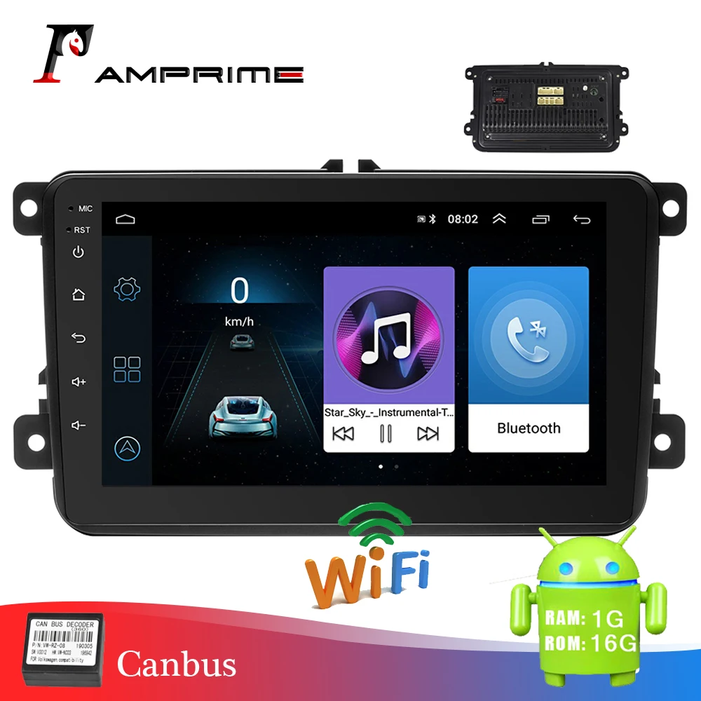 

AMPrime 2Din Audio Stereo Radio 8" Android Car Radio GPS Navigation Multimedia Player Bluetooth WIFI Auto Audio Mirrorlink Radio