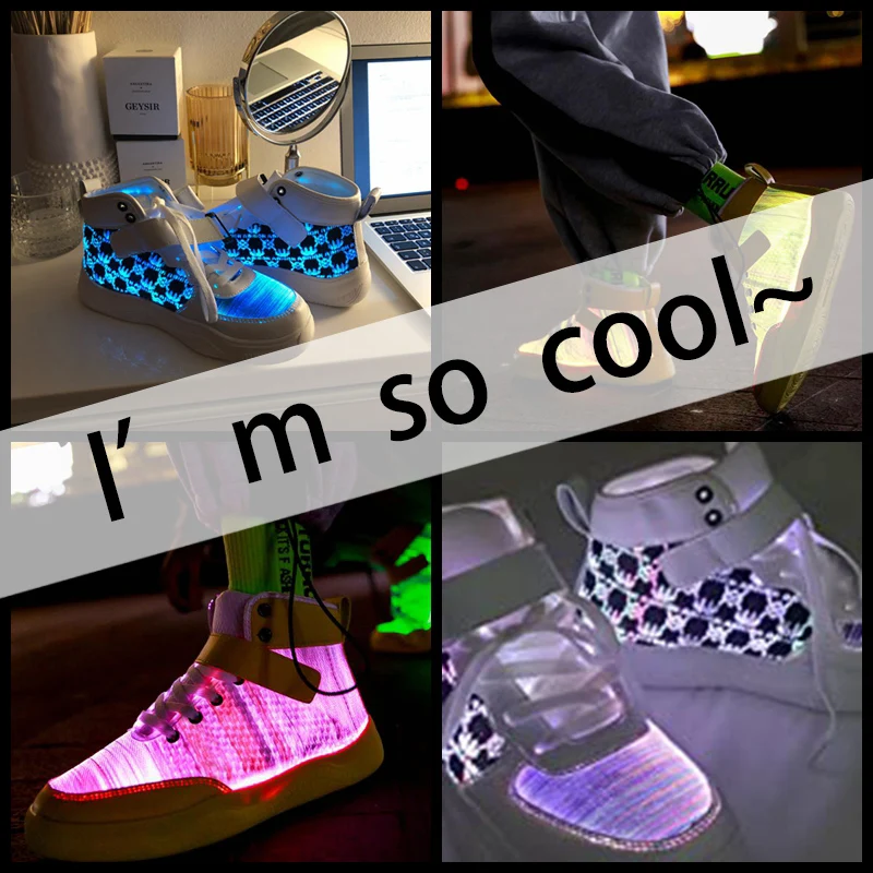 FG21ds21g 2017 for Girls Boys Led Light Up Shoes 11 Colors Flashing Sneakers 