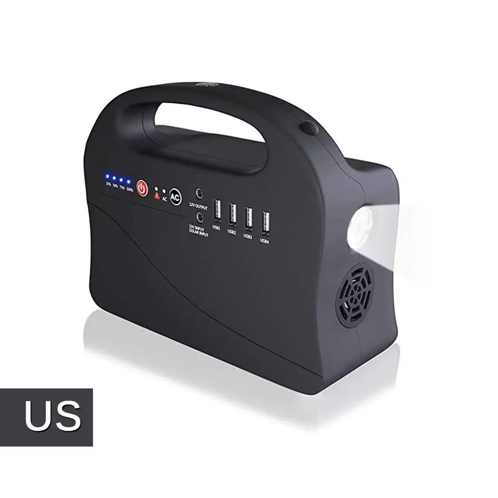 

146WH Portable Solar Power Generator Inverter UPS Pure Sine Wave Power Supply USB Outdoor Energy Storage