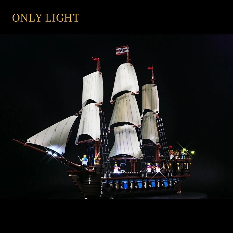 MOC Led Light Sets For 10210 Pirate Ship Compatible Imperial Flagship Building Blocks Modified Lamp Lighting Toy Kits (No Model) | Игрушки и