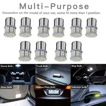 10x1156 3014 50SMD S25 светодиодный лампы для бокового заднего хода Реверс тормозные задние фонари заднего хода