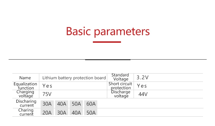 Daly 20S BMS 60V LiFePO4 система управления батареей BMS 30A 40A 50A 60A с низким током для литиевой батареи