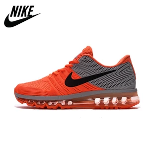 NIKE Air MAX 2017 Nike Running shoes full palm nano Disu technology Sports Men shoes hot Sneakers Orange Gray 40-45