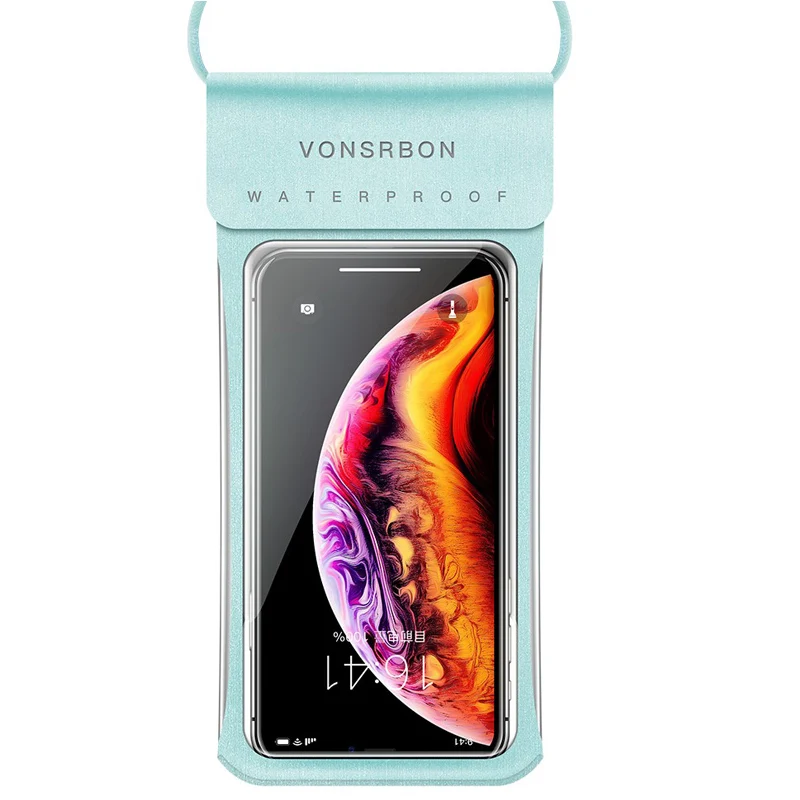 Small Water Blue 6 дюймов Водонепроницаемый чехол для телефона чехол для дайвинга водонепроницаемые чехлы для телефона; чехол для iphone Универсальный 5-6 дюймов samsung huawei - Цвет: Small Water Blue