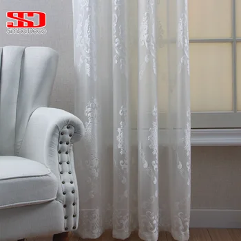 

Modern Luxury Tulle Curtains In The Living Room Bedroom Fabrics Curtain Veil Drapes Tulle On The Windows Treatments Single Panel