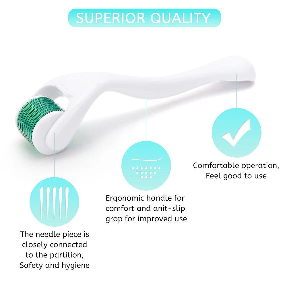 DRS 540 Derma Roller Micro Needles Titanium Microneedle Mezoroller Machine for Face Treatment Skincare Micro Needle Roller
