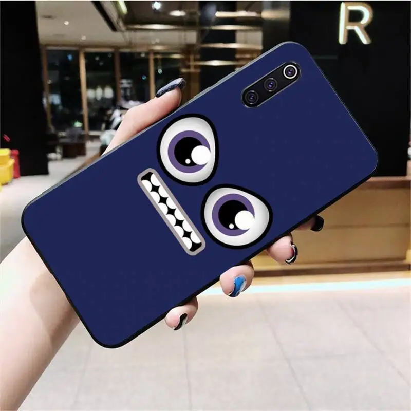 leather case for xiaomi HPCHCJHM Funny Faces Soft Silicone Black Phone Case for Xiaomi Mi10 10Pro 10 lite Mi9 9SE 8SE Pocophone F1 Mi8 Lite xiaomi leather case