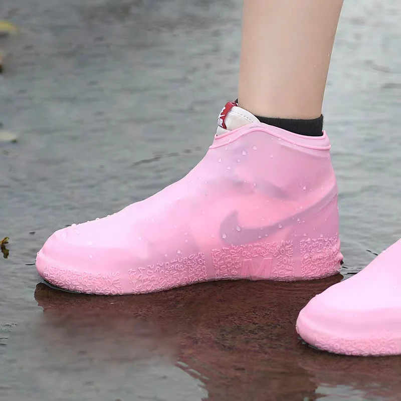 

1 Pair Reusable Waterproof Shoe Cover Silicone Material Unisex Shoes Protectors Rain Boots for Indoor Outdoor Rainy Days Boot