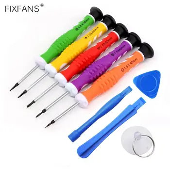 

FIXFANS 9 PCS Cell Phone Repair Tool Kit P2 P5 Pentalobe Screwdriver Set for iPhone iPad MacBook Laptop Opening Tools
