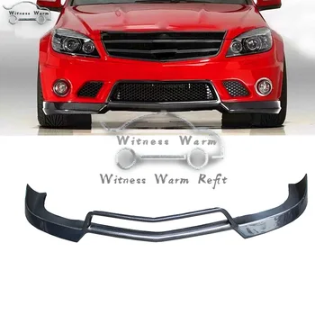 

For Mercedes-Benz C-Class W204 C204 AMG C63 Sedan Coupe 2007- 2011 Front Bumper Lip Spoiler Splitters Carbon Fiber and FRP
